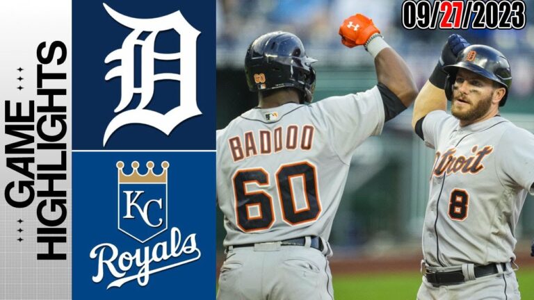 デトロイト・タイガース対カンザスシティ・ロイヤルズ試合ハイライト  [TODAY] 2023年9月27日
