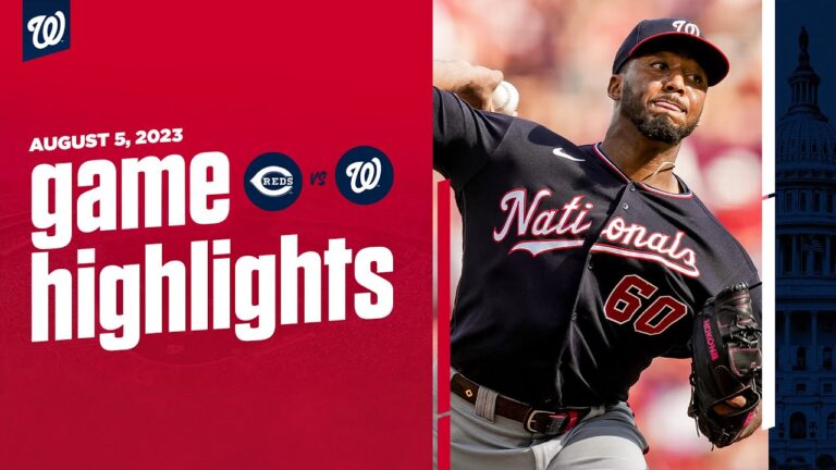 ナショナルズ対レッズの試合ハイライト (8/5/23) |  MLB ハイライト