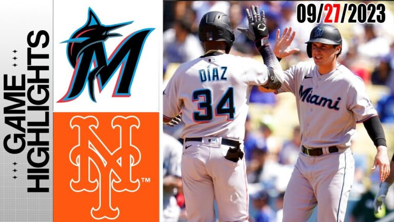 マイアミ・マーリンズ vs ニューヨーク・メッツ フルハイライト  [TODAY] 2023年9月27日