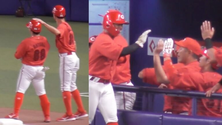 羽月先制タイムリーツーベース&小園海斗の連続タイムリー！カープ2得点ハイライト！2023年9月17日