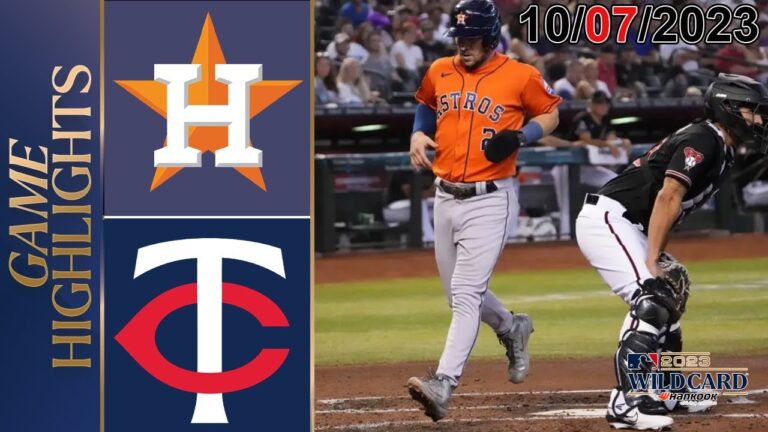 ヒューストン・アストロズ vs ツインズ (10.07.2023) ア・リーグ ワイルドカード 今日の試合ハイライト |  MLB ポストシーズン 2023