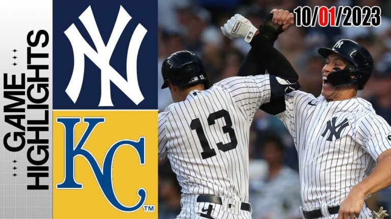 カンザスシティ・ロイヤルズ対ニューヨーク・ヤンキースの試合ハイライト  [TODAY] 2023 年 10 月 1 日