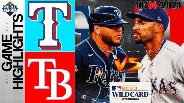 テキサス・レンジャーズ対タンパベイ・レイズハイライト  [TODAY] 2023 年 10 月 3 日 MLB - ワイルドカード 2023