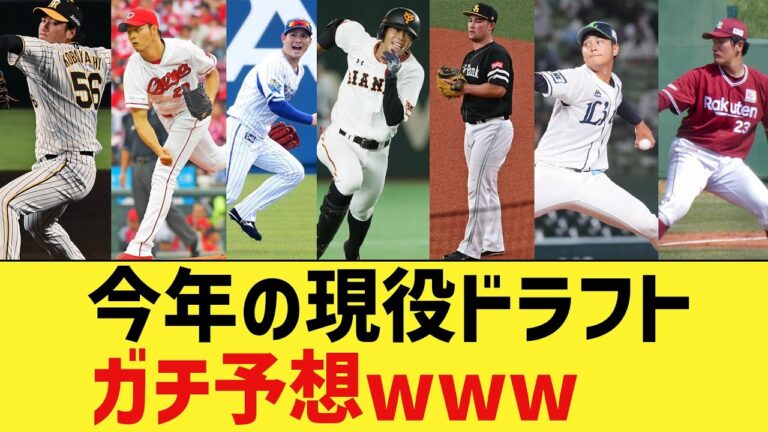 プロ野球、今年の現役ドラフトをガチで予想してみた結果【なんJ なんG野球反応】【2ch 5ch】