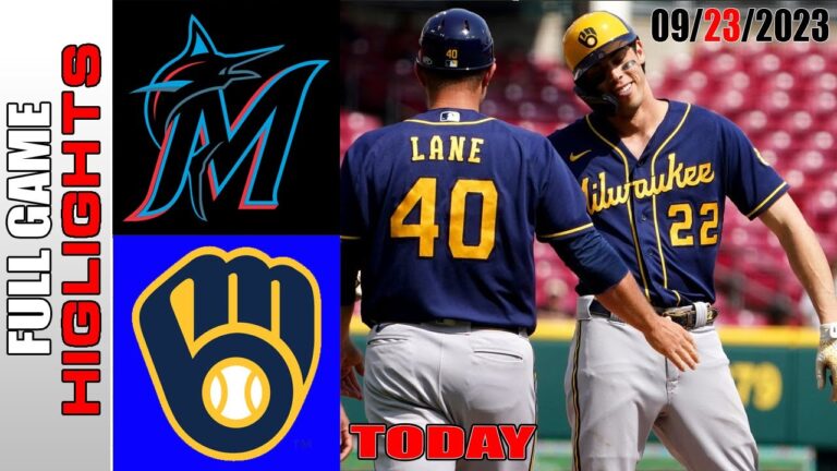 ミルウォーキー ブルワーズ vs マイアミ マーリンズの全試合ハイライト  [TODAY] 2023 年 9 月 23 日