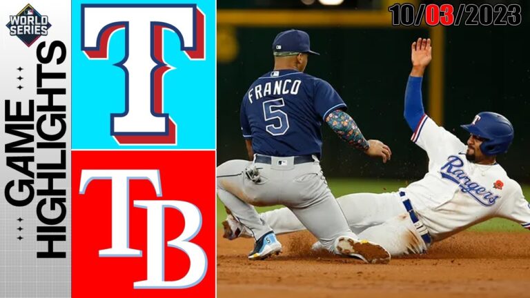 テキサス・レンジャーズ vs タンパベイ・レイズ フルハイライト  [TODAY] 2023 年 10 月 3 日 MLB - ワイルドカード 2023