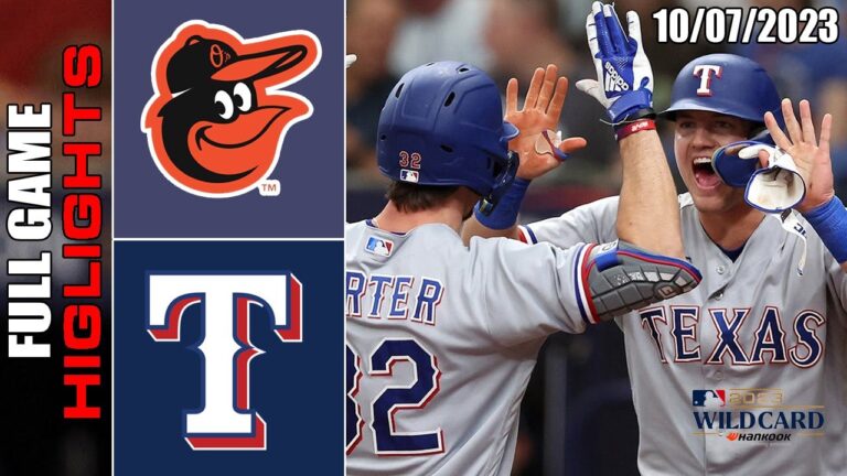 ボルチモア・オリオールズ vs テキサス・レンジャーズの全試合ハイライト  [TODAY] 2023/10/07 MLB-ワイルドカード2023