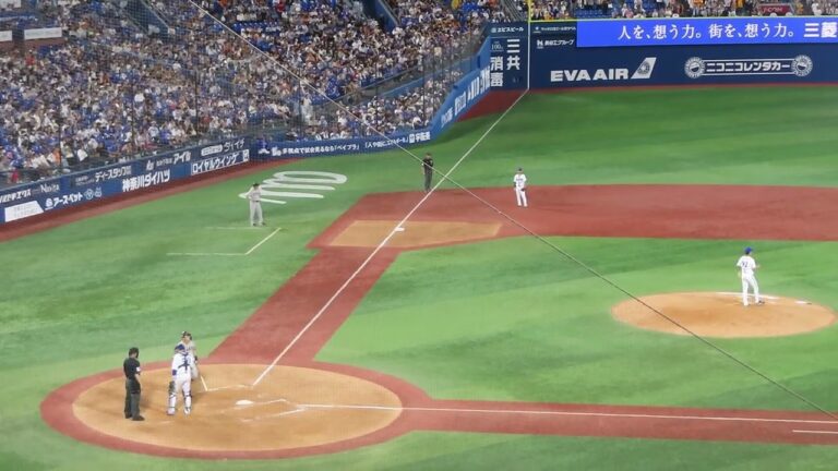 横浜DeNAベイスターズ　宮城滝太投手　9回表の投球シーン（2023.9.2）