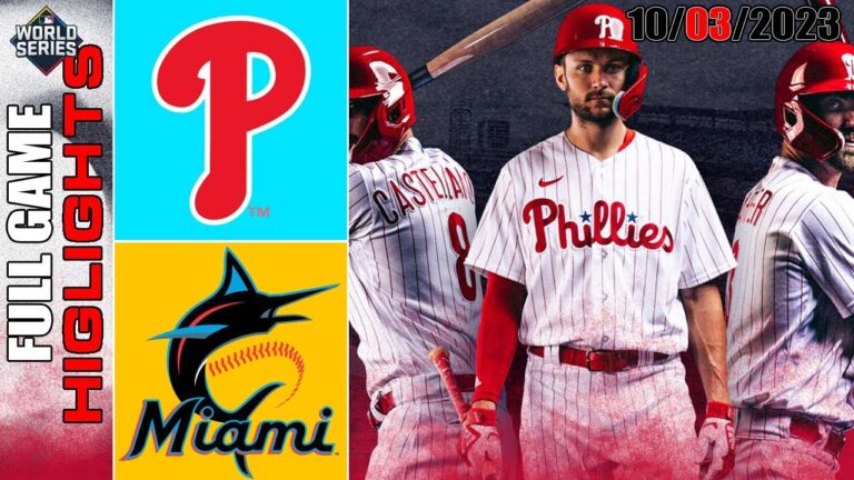 フィラデルフィア フィリーズ vs マイアミ マーリンズ 全試合ハイライト 2023 年 10 月 3 日 MLB-ワイルドカード 2023