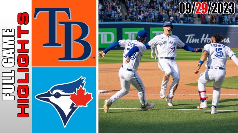 トロント・ブルージェイズ vs タンパベイ・レイズ 全試合ハイライト  [TODAY] 2023年9月29日