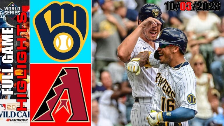 アリゾナ・ダイヤモンドバックス vs ミルウォーキー・ブルワーズ 全試合ハイライト  [TODAY] 2023 年 10 月 3 日 MLB 2023