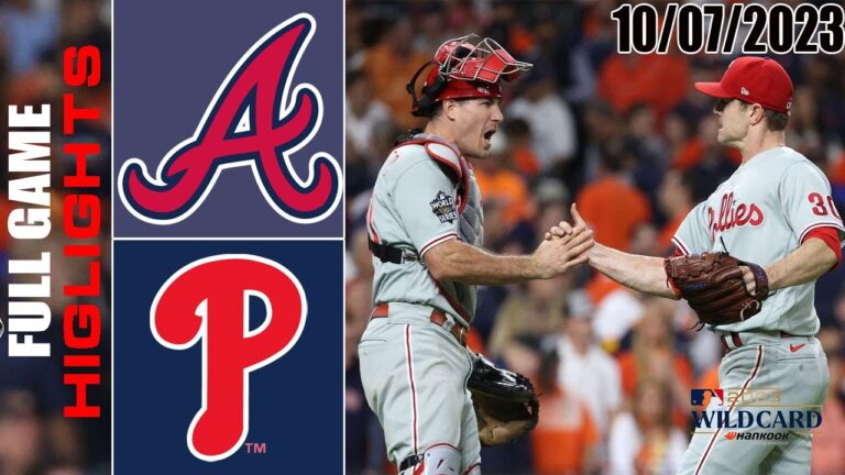 ブレーブス対フィラデルフィア・フィリーズの全試合ハイライト  [TODAY] 2023 年 10 月 7 日 MLB - ワイルドカード 2023