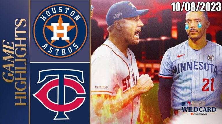 ヒューストン・アストロズ対ミネソタ・ツインズ第2戦ハイライト  [TODAY] 2023 年 10 月 8 日 MLB - ワイルドカード 2023