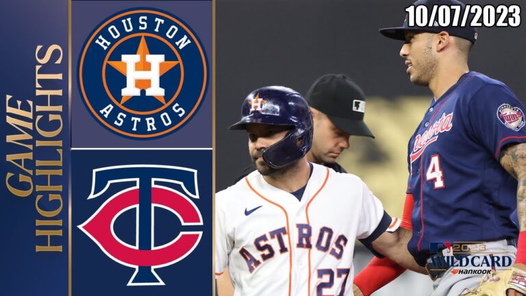 ヒューストン・アストロズ vs ミネソタ・ツインズのハイライト  [TODAY] 2023 年 10 月 7 日 MLB - ワイルドカード 2023