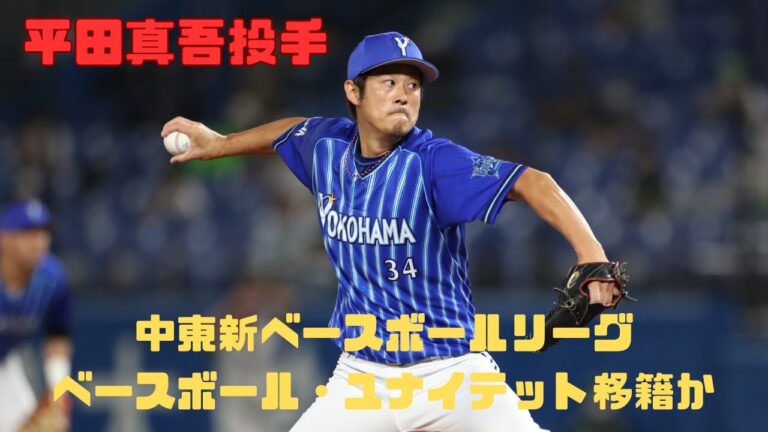 元DeNAベイスターズ。平田真吾投手がベースボールユナイテッドからドラフト指名