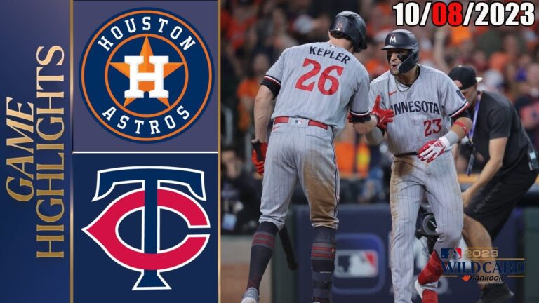 ヒューストン・アストロズ vs ミネソタ・ツインズのハイライト  [TODAY] 2023 年 10 月 8 日 MLB - ワイルドカード 2023