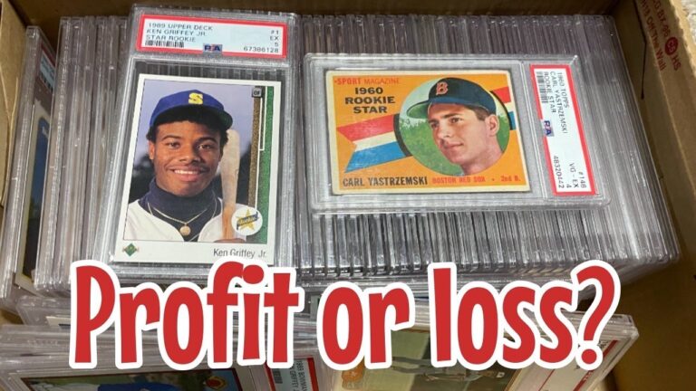 私が売買した 1980 年代の PSA ベースボール カード コレクションでいくら利益 (または損失) がありましたか?