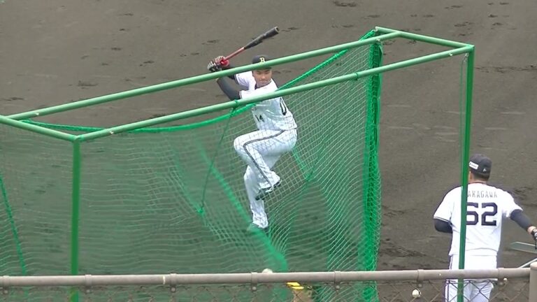 オリックス釣 寿生トライアウト前トスバッティング【プロ野球12球団合同トライアウト2023年11月15日】