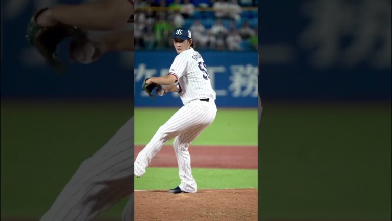 阪口皓亮投手 古巣相手に回跨ぎのリリーフを任され雄叫びをあげる。2023年8月16日明治神宮野球場 #ヤクルトスワローズ #swallows #阪口皓亮