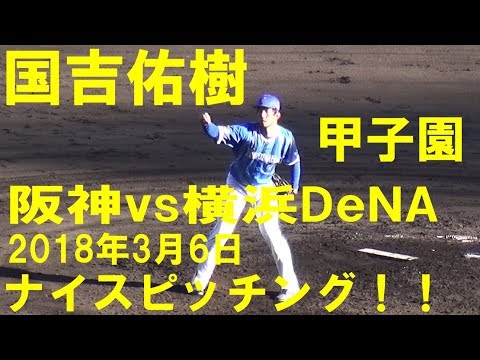 国吉佑樹 横浜DeNA-阪神 甲子園 全投球見せます 20180306