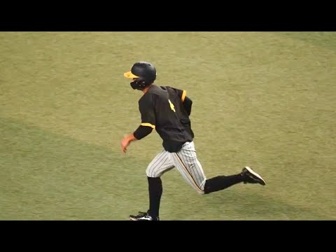【阪神】熊谷敬宥、流石すぎる速さで走塁練習！9月24日 阪神vs中日