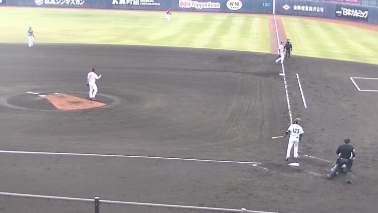 ロッテ速水将大 楽天 福森耀真からフォアボールを選ぶ【プロ野球12球団合同トライアウト2023年11月15日】