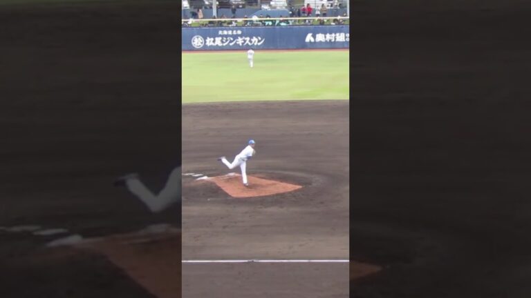 【トライアウト】日ハム立野和明の投球フォーム＜2023年11月15日プロ野球 合同トライアウト＞