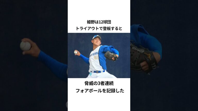 姫野優也の面白エピソード#プロ野球 #日本ハム #中田翔 #姫野優也