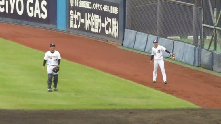 【トライアウト】バファローズ釣 寿生やマリーンズ速水将大のキャッチボール＜2023年11月15日プロ野球 合同トライアウト＞
