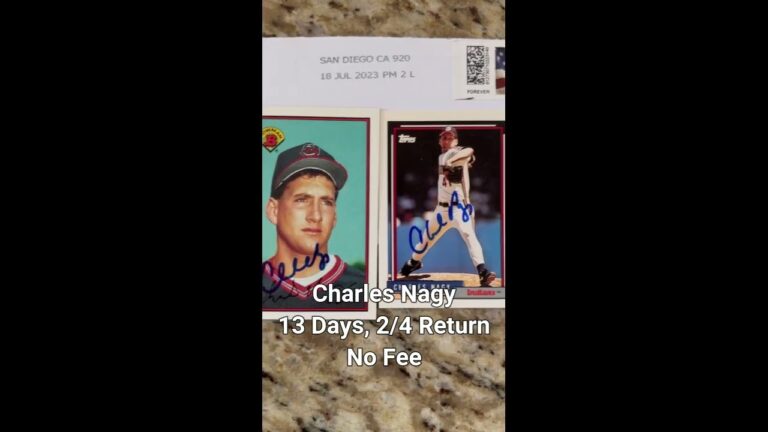 Charles Nagy TTM オートグラフ 2/4 リターン | クリーブランド・ガーディアンズ #ttmsuccess #sportscards #mlb