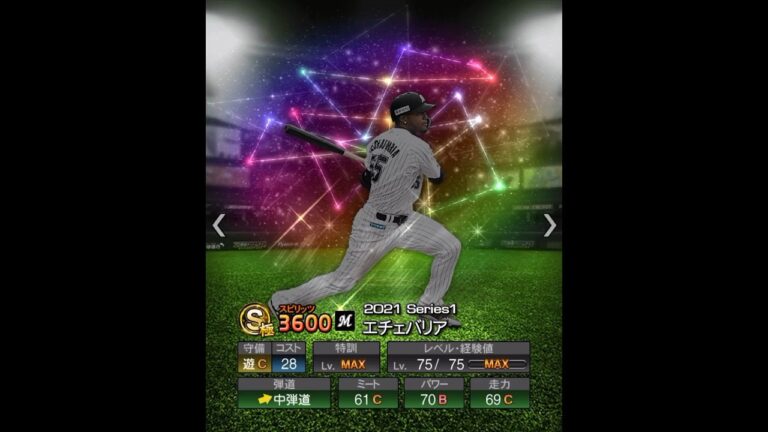 エチェバリア　能力推移　#プロスピ
