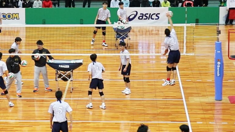 【JOC中学選抜バレー2023】 スパイク練習　大阪南選抜（男子）　＜男子バレーボール＞