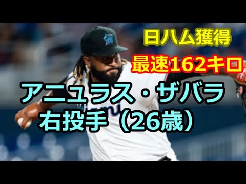 【日本ハム獲得】アニュラス・ザバラ投手のプレー集