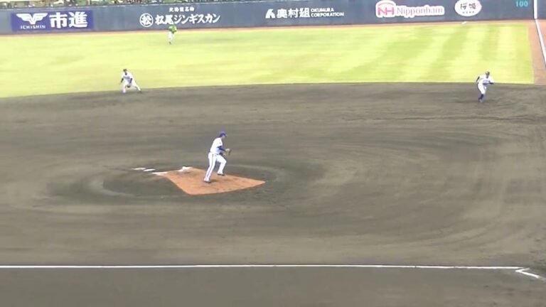 ベイスターズ池谷蒼大〜ソフトバンク居谷匠真をピッチャーゴロに打ち取る【プロ野球12球団合同トライアウト2023年11月15日】