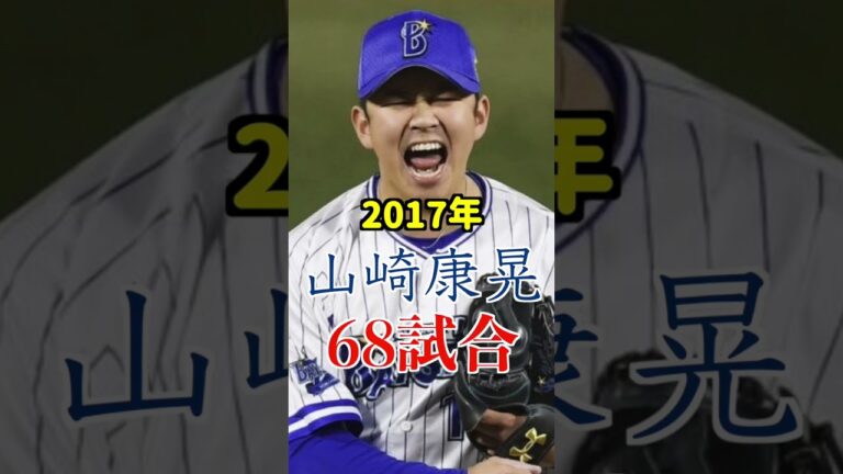 【横浜】年度別チーム最多登板#shorts DeNAベイスターズ