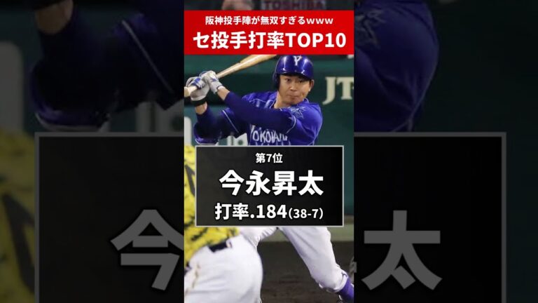 【阪神投手陣が無双ｗｗ】セリーグ投手の打率ランキングTOP10