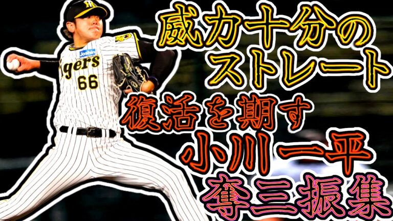 小川一平 奪三振集 威力十分のストレートを投げる姿をファンは待ってます!! "Ippei Ogawa"