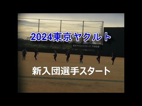 《2024/1/11 東京ヤクルト新入団選手始動》 #14西舘昂汰 #28松本健吾 #35石原勇輝 #65鈴木叶 #67伊藤琉偉 #026髙野颯太