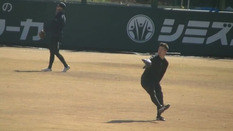 【巨人 自主トレ】大江竜聖のキャッチボール2024年1月16日 読売ジャイアンツ自主トレ