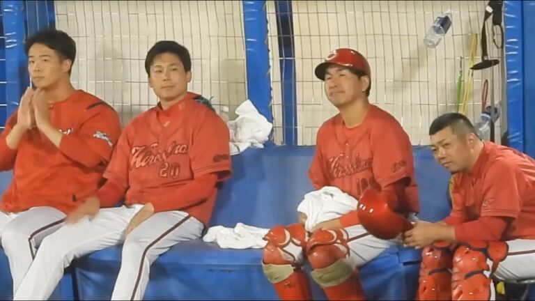 チャンステーマに合わせて音頭をとる栗林良吏がエモい！広島カープ2023年6月30日