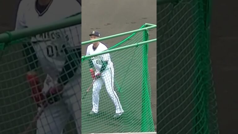 オリックス釣 寿生トライアウト前トスバッティング【プロ野球12球団合同トライアウト2023年11月15日】
