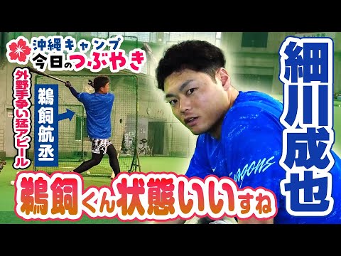 山本泰「温泉大好きです」細川「鵜飼くん、状態いいすね」【「今日のつぶやき」2/8(木)ドラゴンズ沖縄キャンプ】