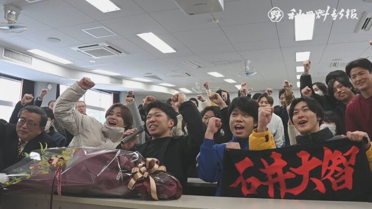 「今を大事に頑張って」　阪神・石井投手、母校秋田高専に凱旋