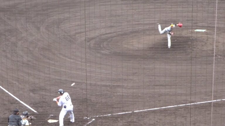 才木浩人投手 vs フルスイングの仲三河優太【ライオンズ vs タイガース・4回裏（第20回みやざきフェニックス・リーグ）】