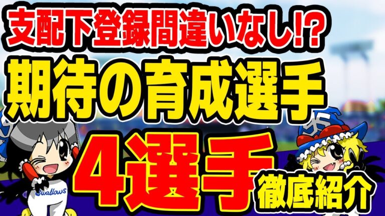 【来季支配下登録あるか!?】近藤・沼田ら育成投手を徹底解説！