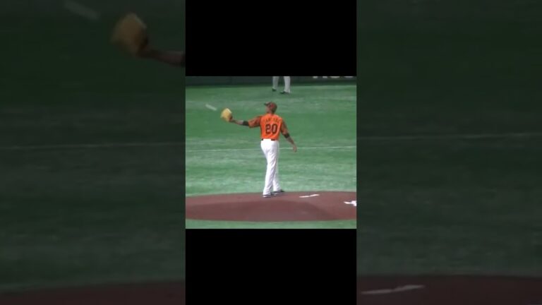 サンチェス試合開始前の投球練習【読売ジャイアンツ対 阪神タイガース2020年9月17日】
