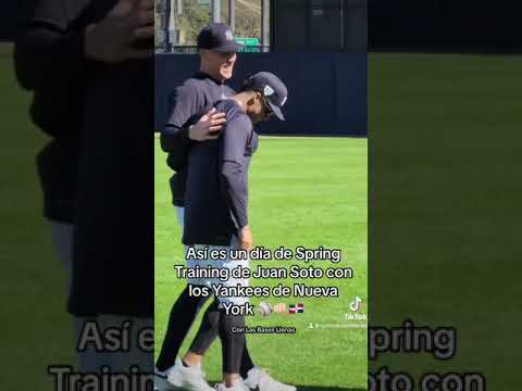 COMO ENTRENAN JUAN SOTO Y AARON JUDGE CON LOS YANKEES EN 2024 #springtraining