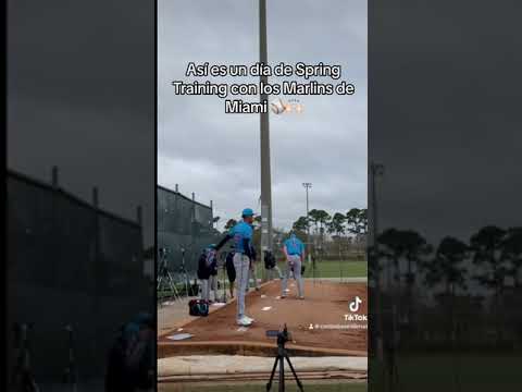 MIAMI MARLINS ENTRENAN EN JUPITER ESTOS SPRING TRAINING 2024 #mlb