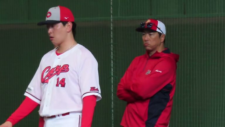 レジェンド黒田さん見守る中　大瀬良 九里 栗林ブルペン投球⚾　2024.2.13