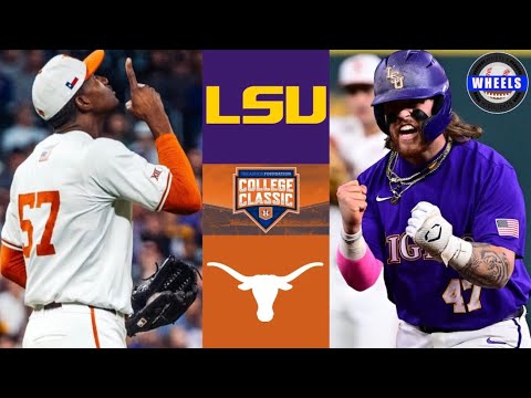 #3 LSU vs #15 テキサス (素晴らしい試合!) | アストロズ財団カレッジクラシック |  2024 大学野球